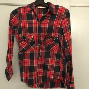 Zara studded flannel